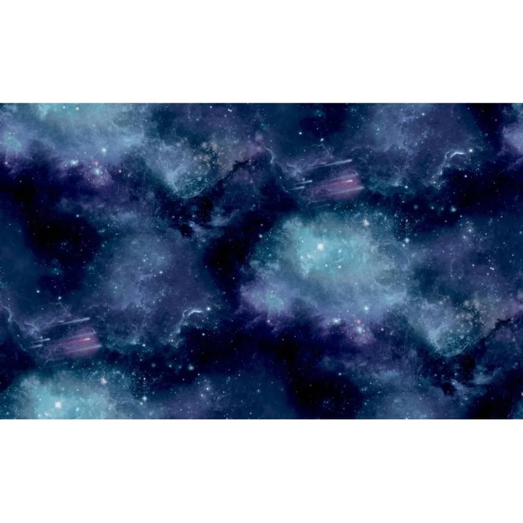 Noordwand Good Vibes Wallpaper Galaxy with Stars Black and Purple