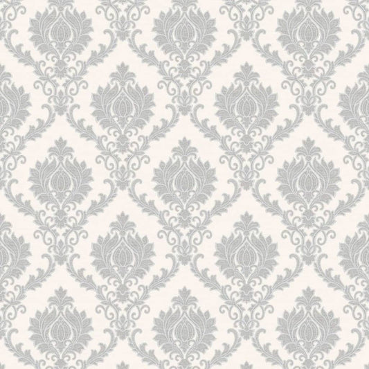 Noordwand Topchic Wallpaper Classic Ornaments Light Grey