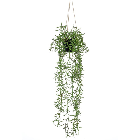 Emerald Artificial Senecio Hanging Bush in Pot 70 cm