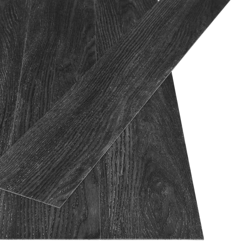 Self-adhesive Flooring Planks 4.46 m² 3 mm PVC Oak Anthracite