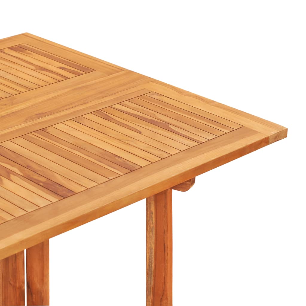 7 Piece Folding Outdoor Dining Set Solid Teak Wood
