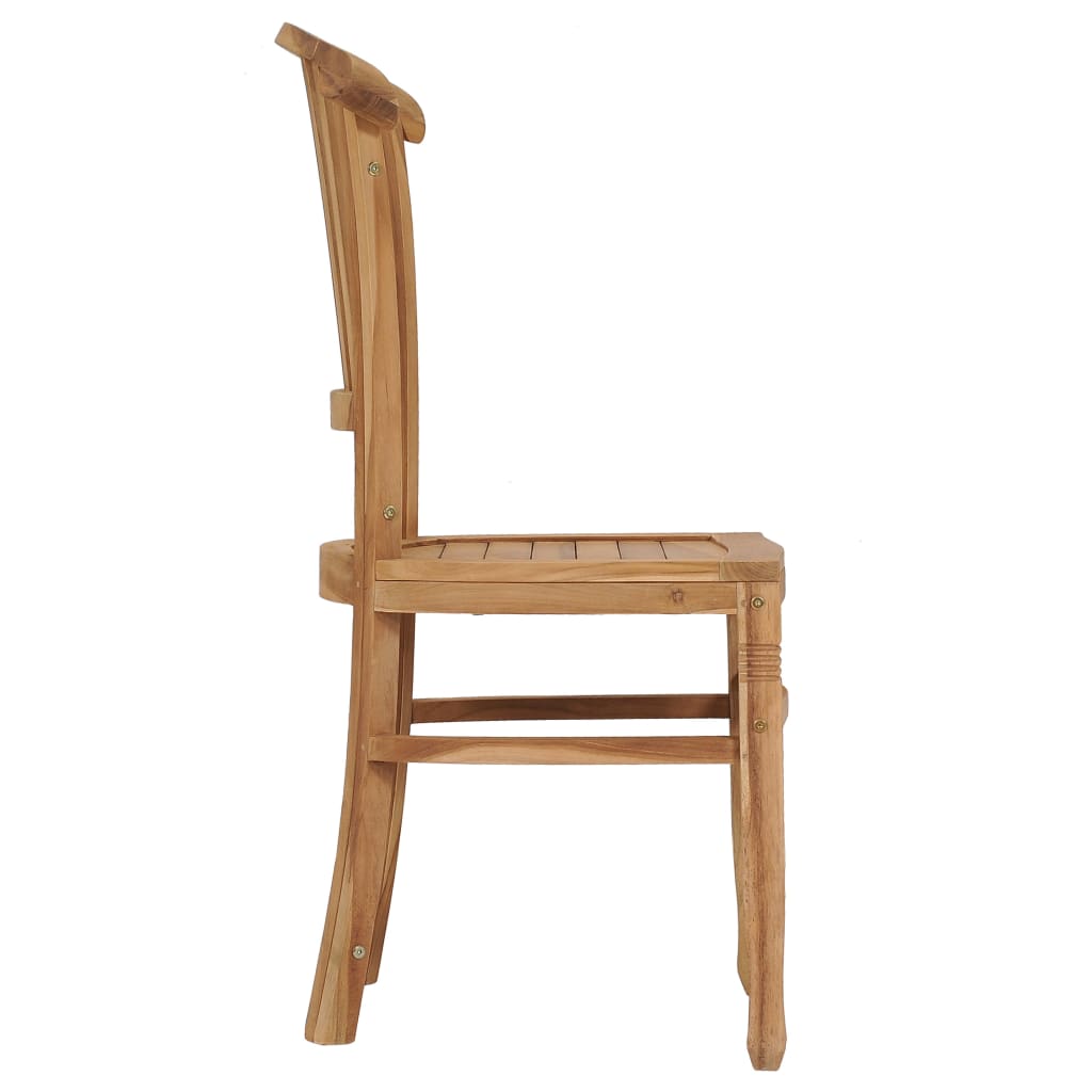 Garden Chairs 2 pcs Solid Teak Wood