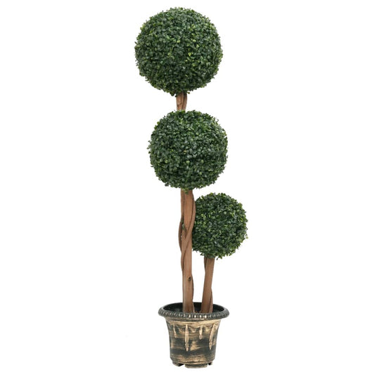 Artificial Boxwood Plant with Pot Ball Shaped Green 119 cm