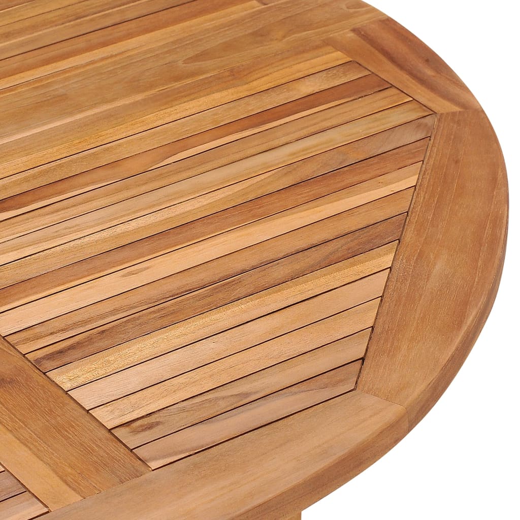 5 Piece Folding Outdoor Dining Set Solid Wood Teak