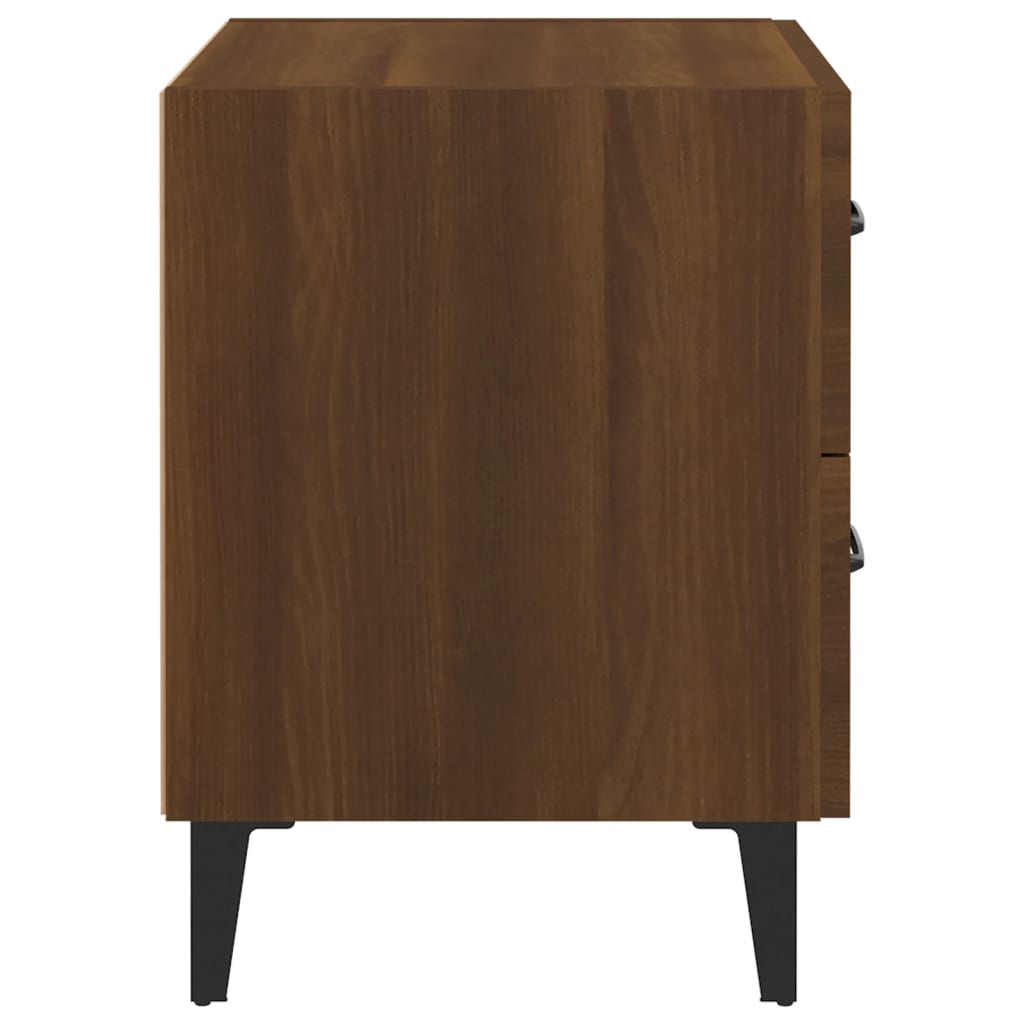 Bedside Cabinet Brown Oak 40x35x47.5 cm