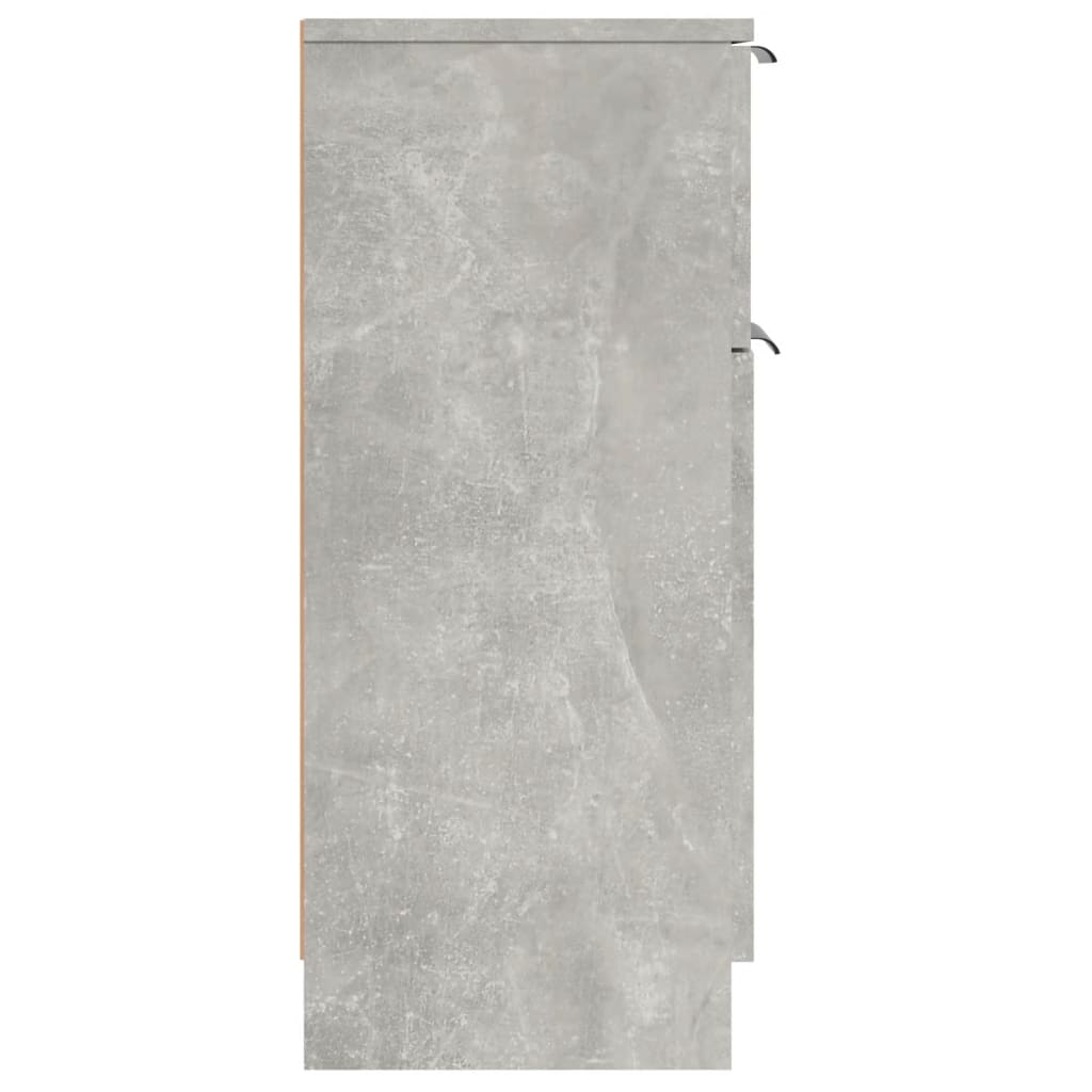 Sideboard Concrete Grey 30x30x70 cm Engineered Wood