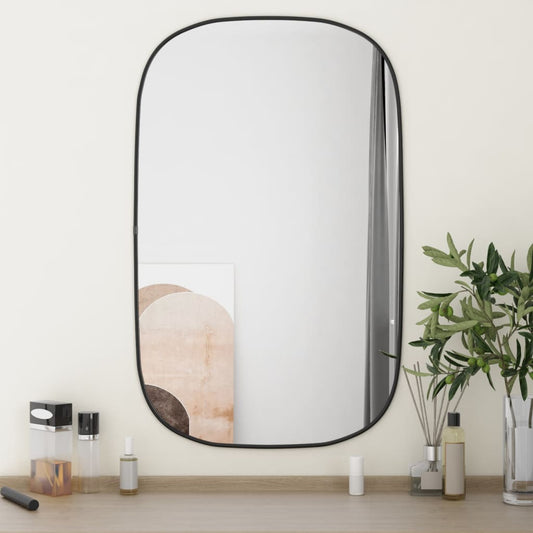 Wall Mirror Black 80x50 cm