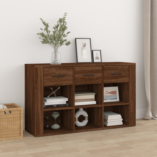 Sideboard Brown Oak 100x30x59.5 cm Engineered Wood