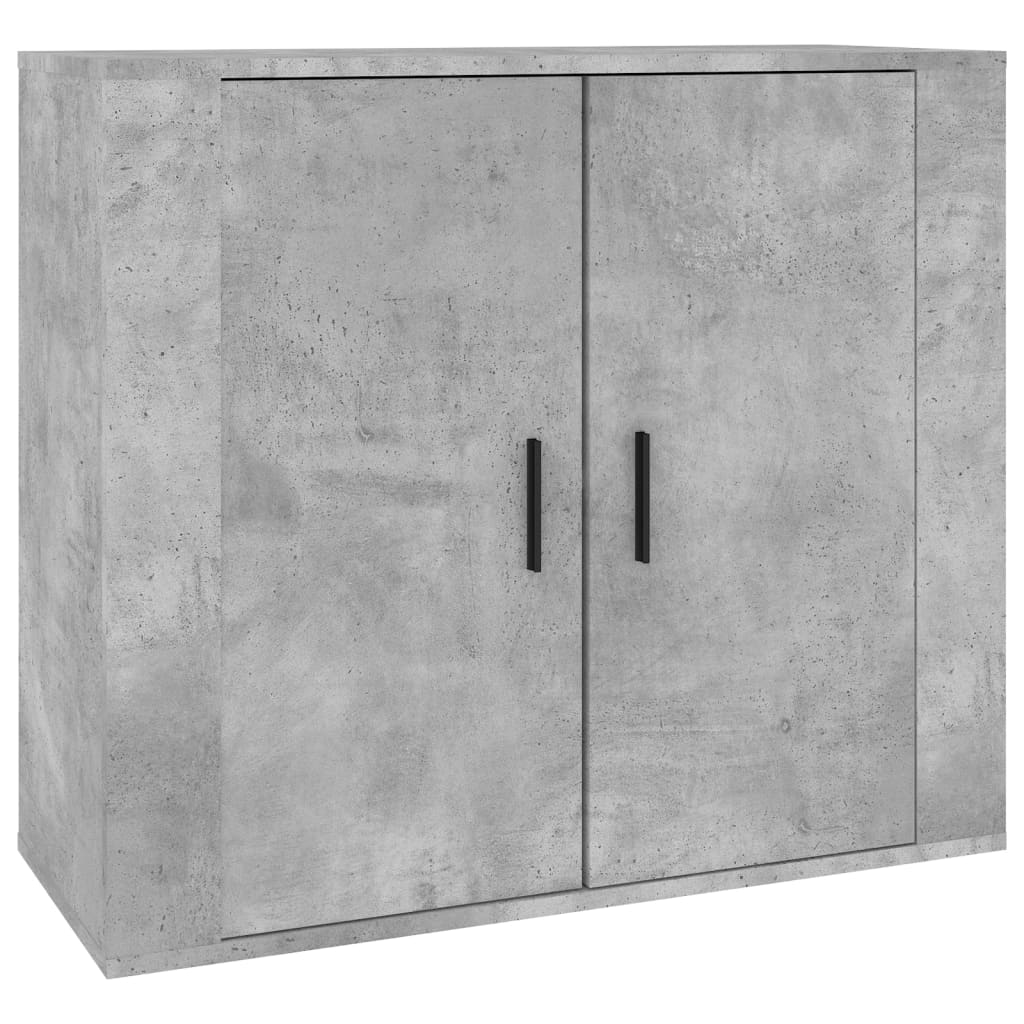 Sideboards 3 pcs Concrete Grey Engineered Wood