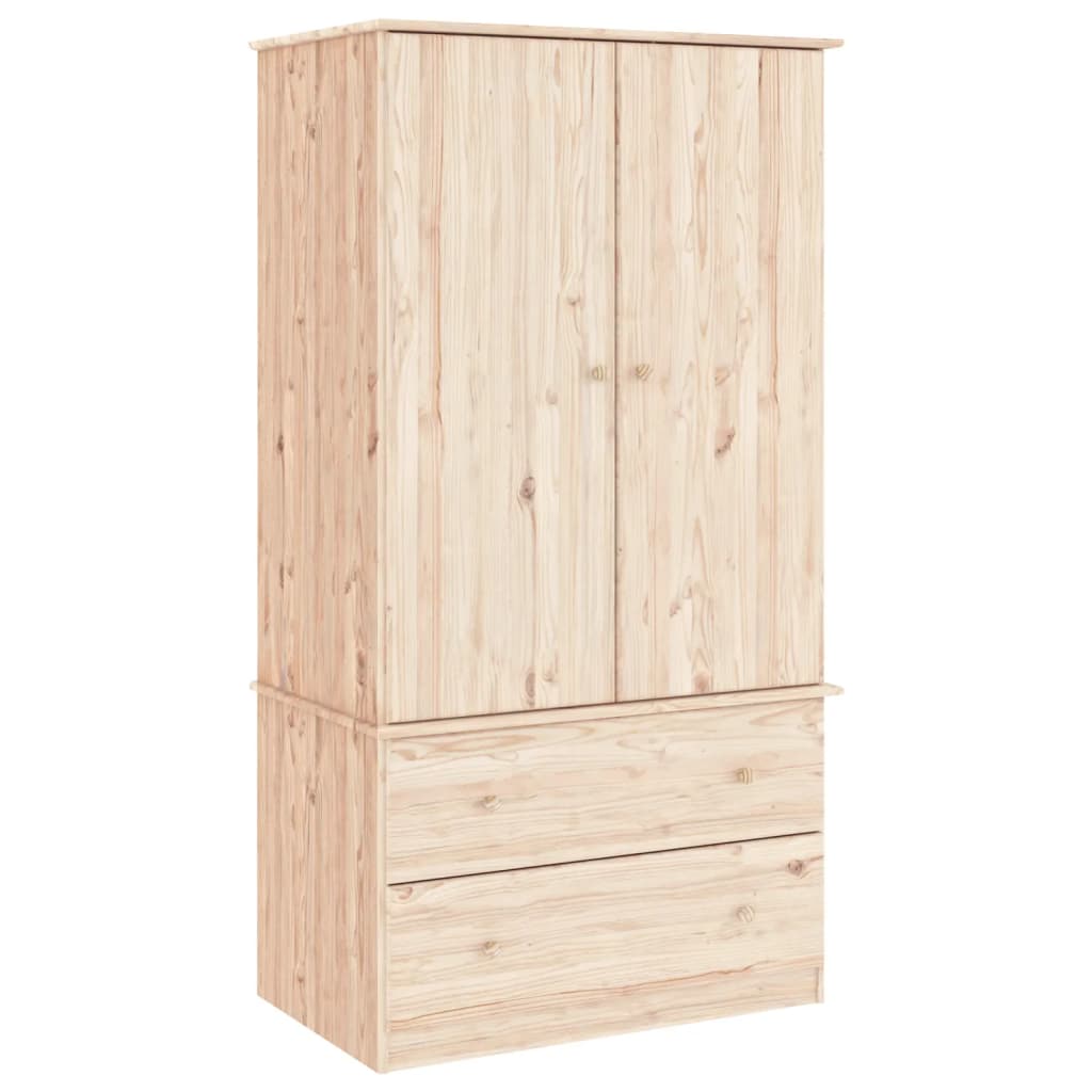 Wardrobe ALTA 90x55x170 cm Solid Wood Pine