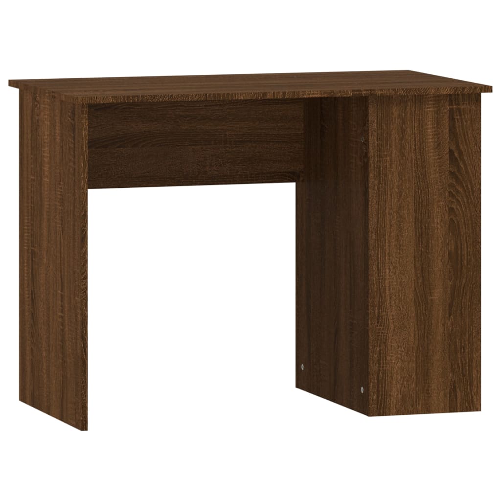 Desk Brown Oak 100x55x75 cm Engineered Wood