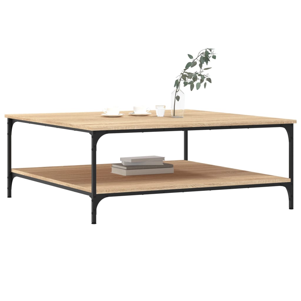 Coffee Table Sonoma Oak 100x100x40 cm Engineered Wood
