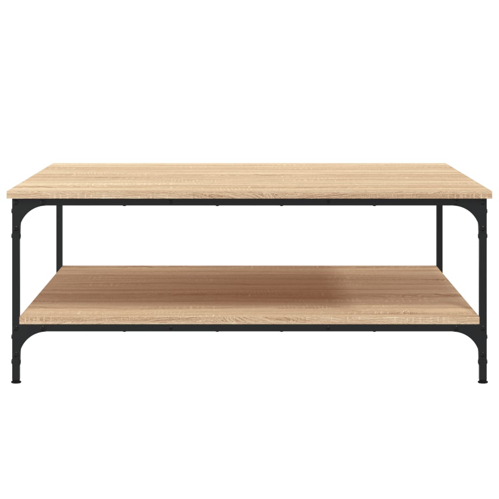 Coffee Table Sonoma Oak 100x100x40 cm Engineered Wood