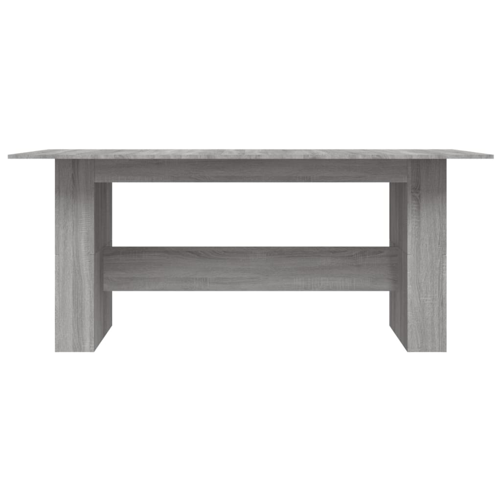 Dining Table Grey Sonoma 180x90x76 cm Engineered Wood