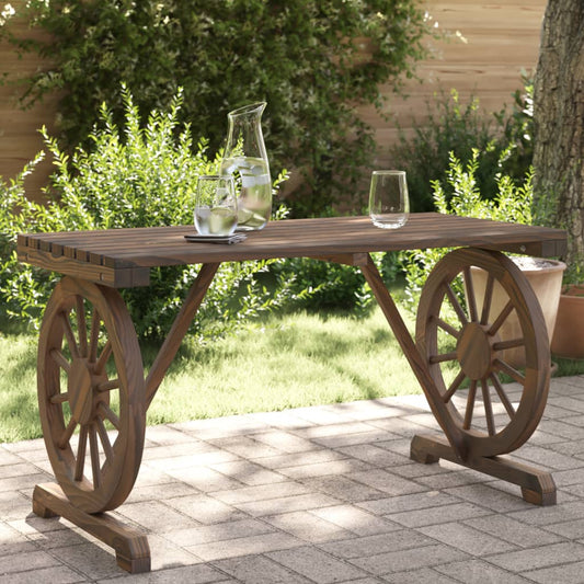 Garden Table 115x55x65 cm Solid Wood Fir