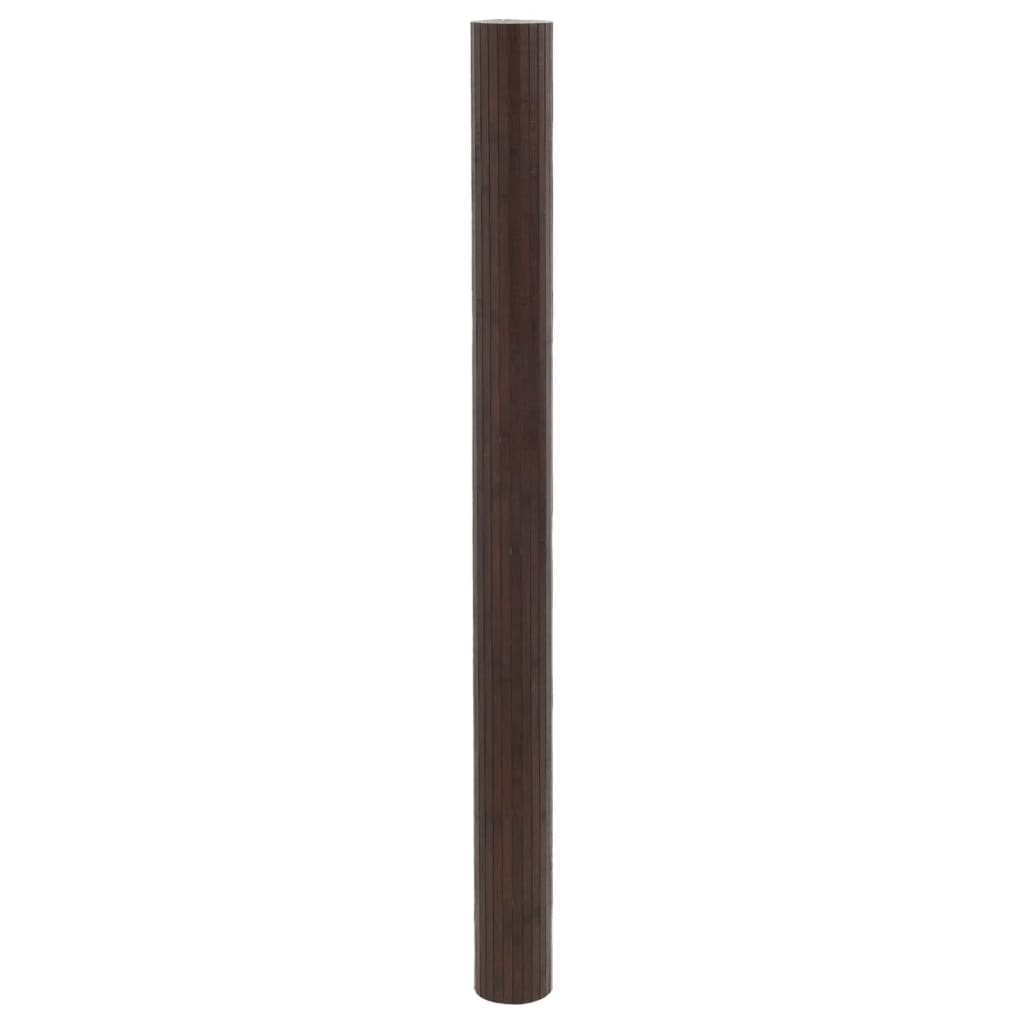 Room Divider Dark Brown 165x400 cm Bamboo