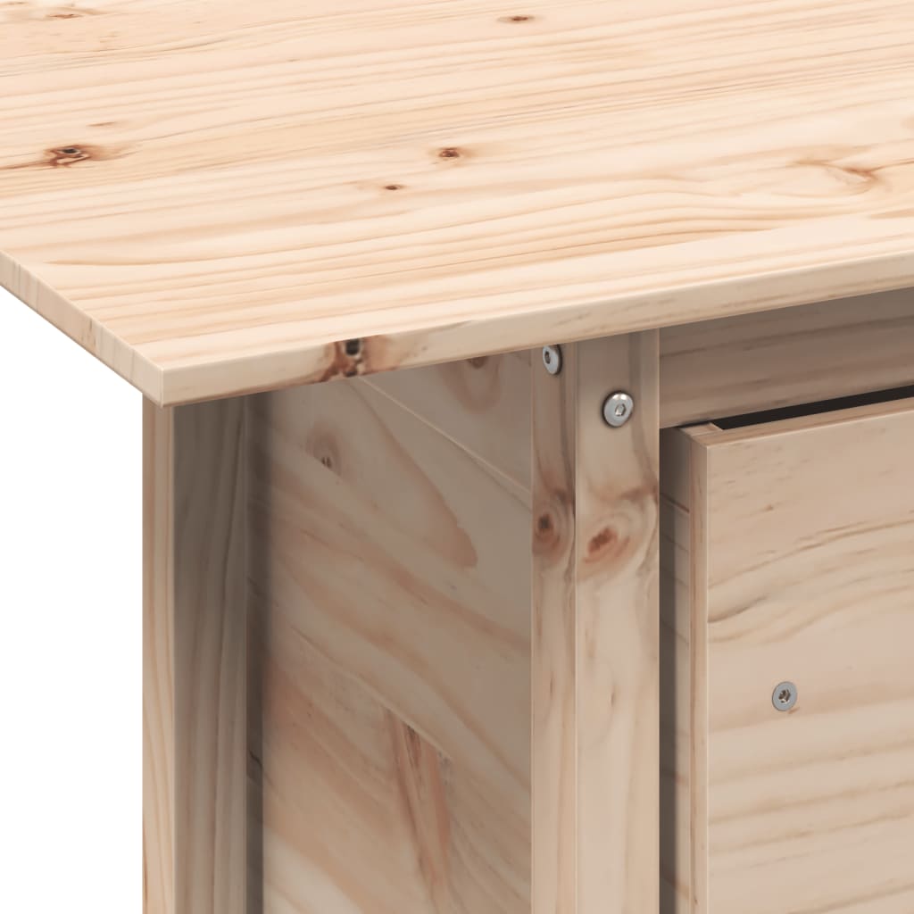 Garden Table 100x50x75 cm Solid Wood Pine