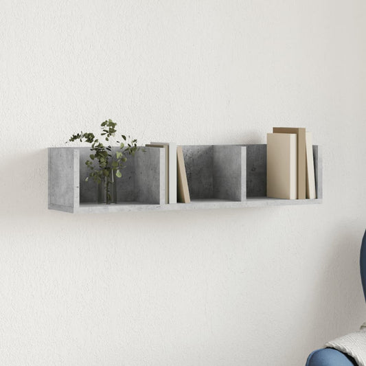 Wall Cabinet Concrete Grey 75x18x16.5 cm Engineered Wood