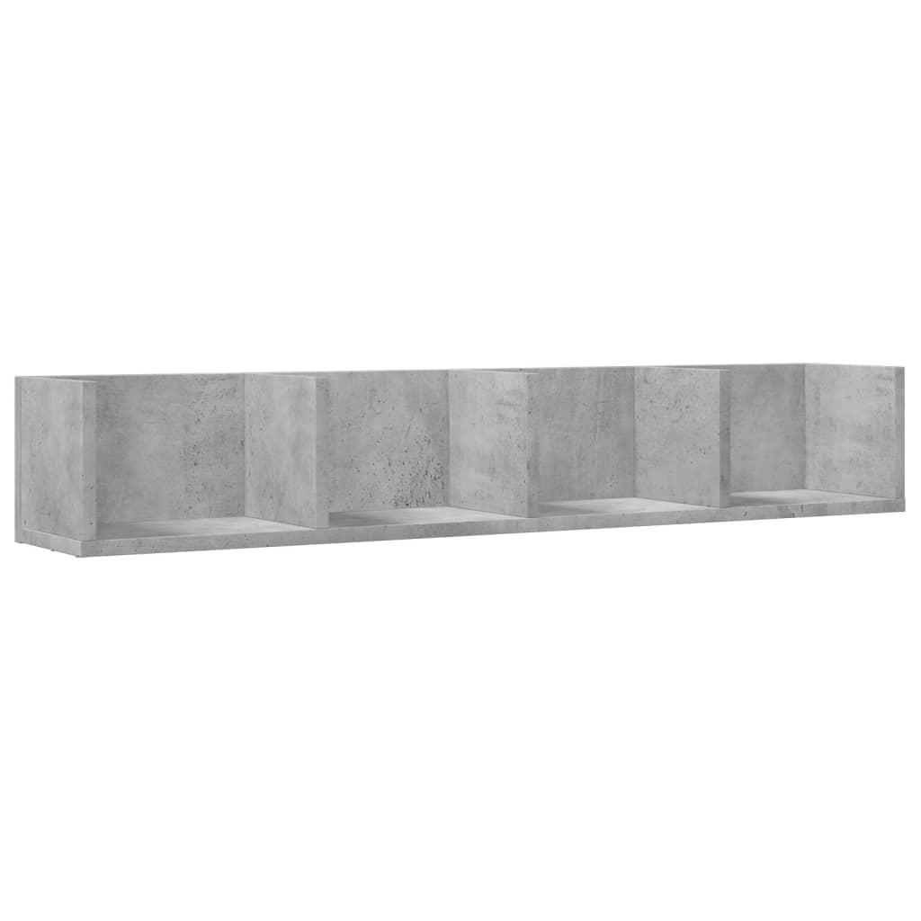 Wall Cabinet Concrete Grey 99x18x16.5 cm Engineered Wood