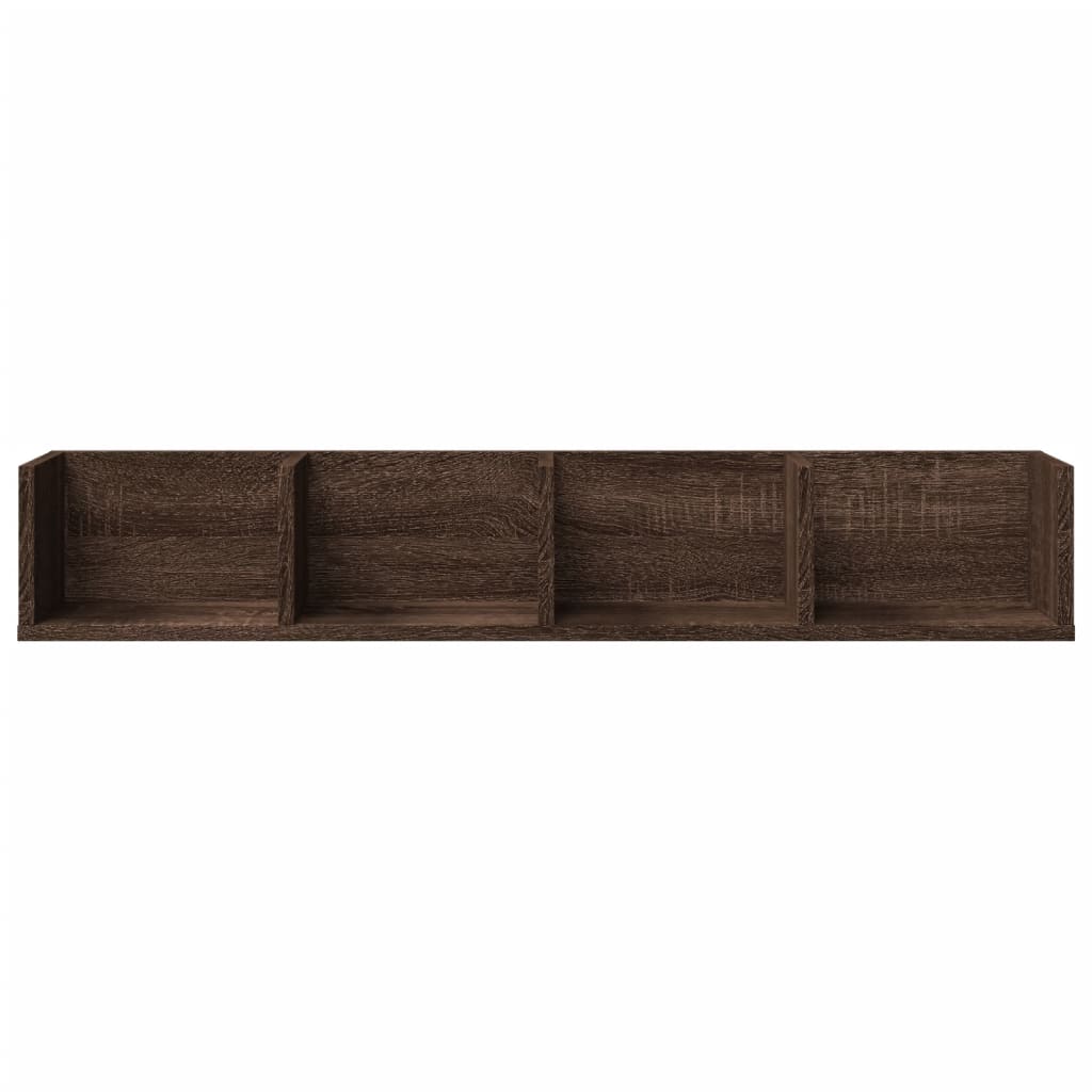 Wall Cabinets 2 pcs Brown Oak 99x18x16.5 cm Engineered Wood