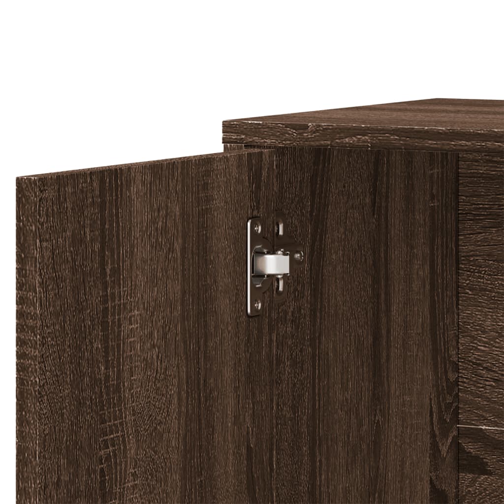 Sideboard Brown Oak 60x31x70 cm Engineered Wood
