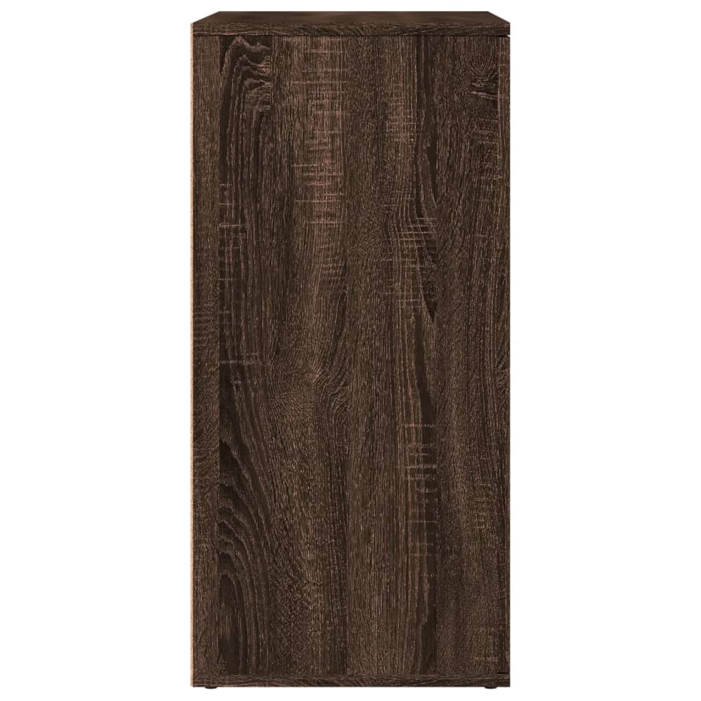 Sideboard Brown Oak 79x38x80 cm Engineered Wood