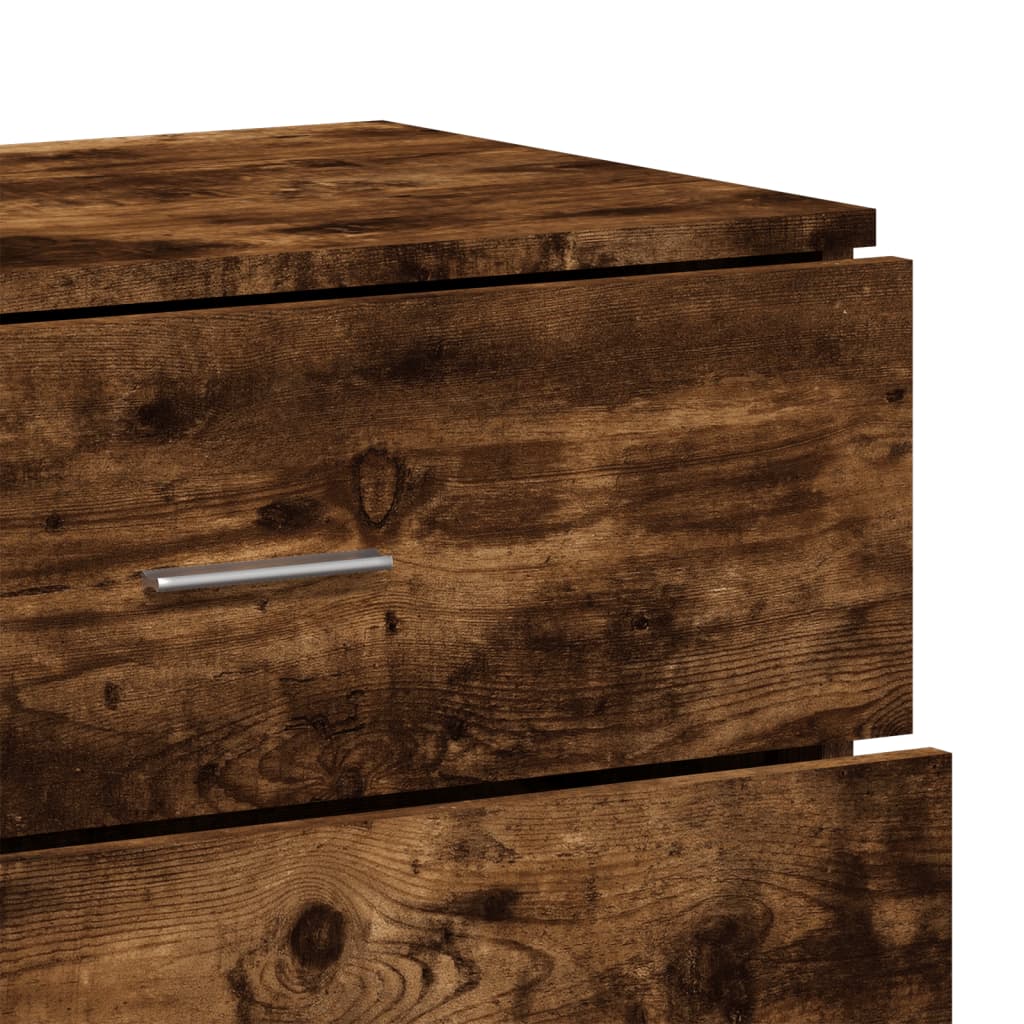 Sideboard Smoked Oak 60x39x80 cm Engineered Wood