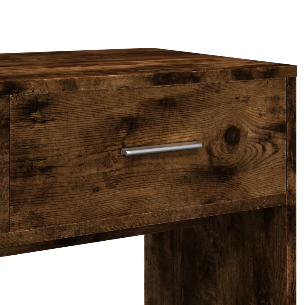 Dressing Table with Mirror Smoked Oak 80x39x80 cm