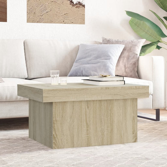 Coffee Table Sonoma Oak 80x55x40 cm Engineered Wood