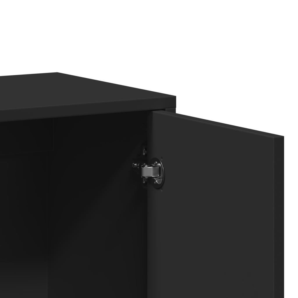 Sideboards 2 pcs Black 60x31x70 cm Engineered Wood