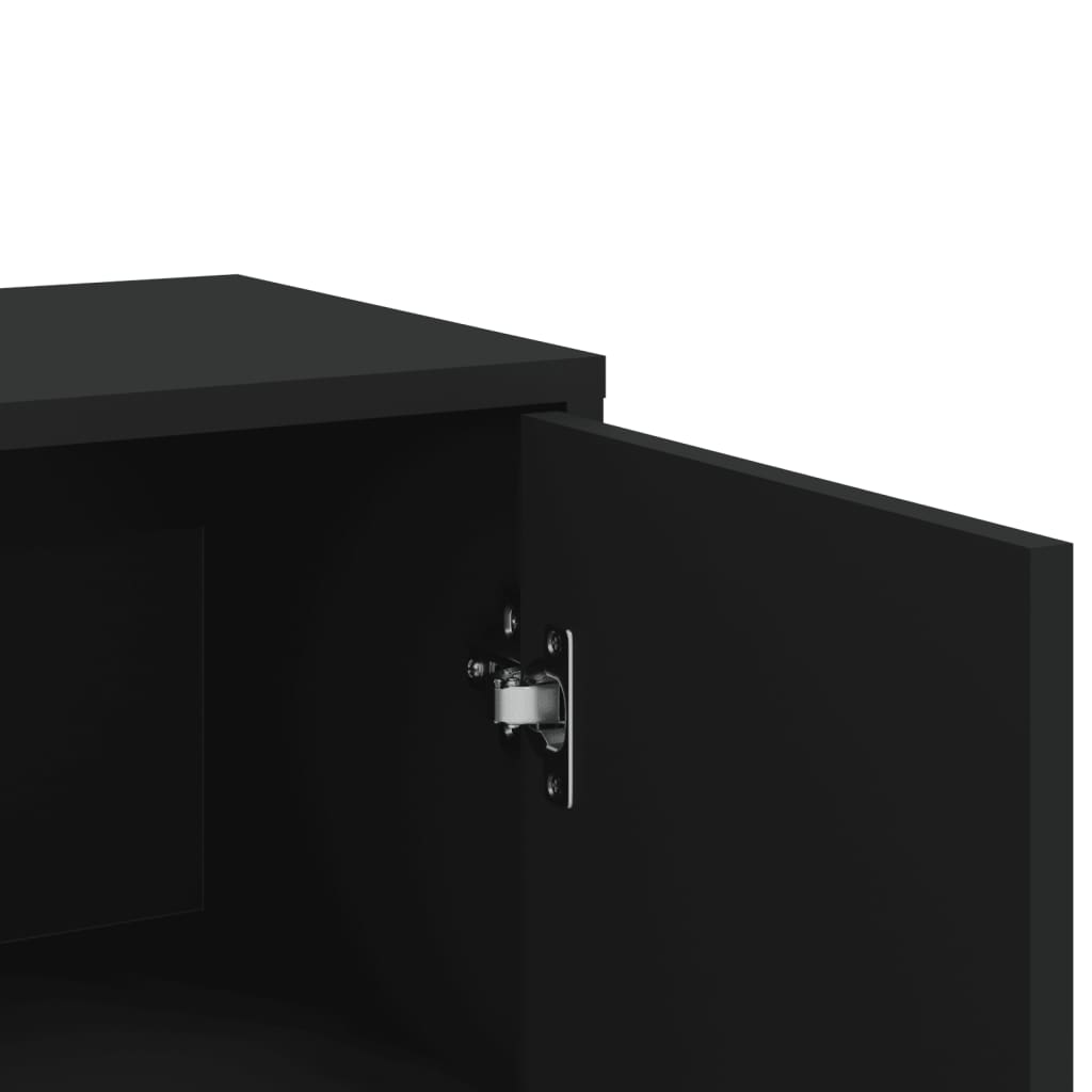Sideboards 3 pcs Black 60x31x84 cm Engineered Wood