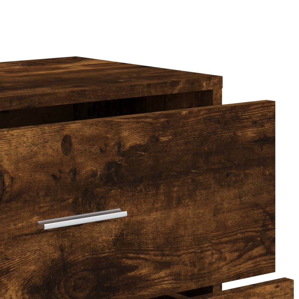 Sideboards 3 pcs Smoked Oak 60x31x84 cm Engineered Wood