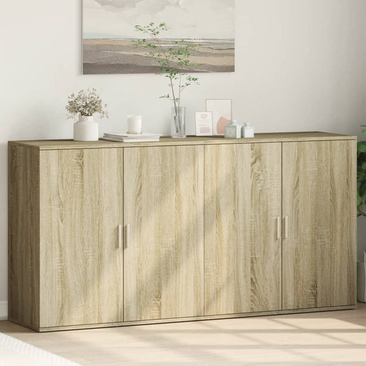 Sideboards 2 pcs Sonoma Oak 79x38x80 cm Engineered Wood