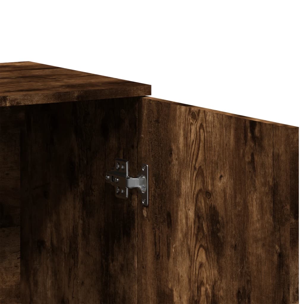 Sideboards 2 pcs Smoked Oak 79x38x80 cm Engineered Wood