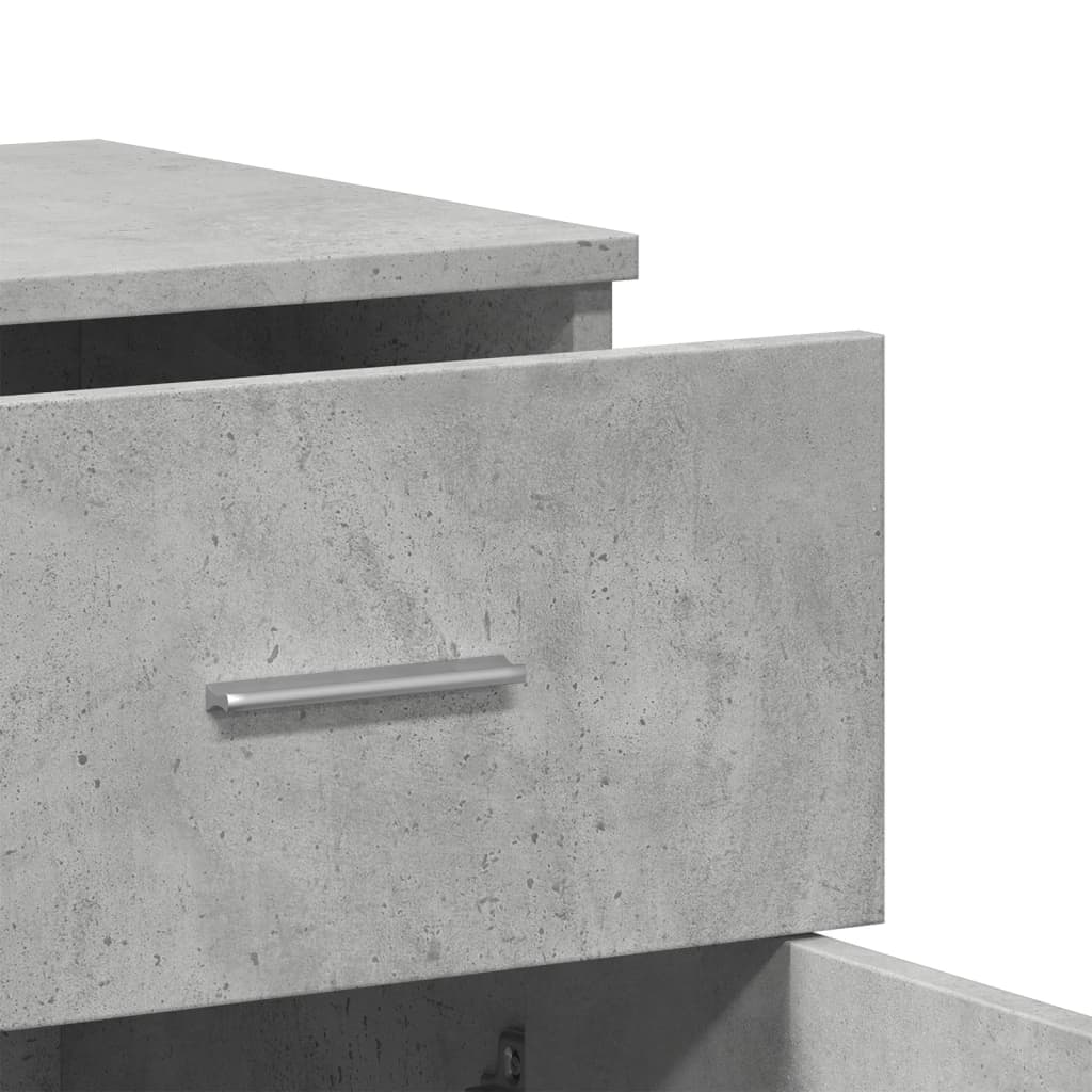 Sideboards 2 pcs Concrete Grey 79x38x80 cm Engineered Wood