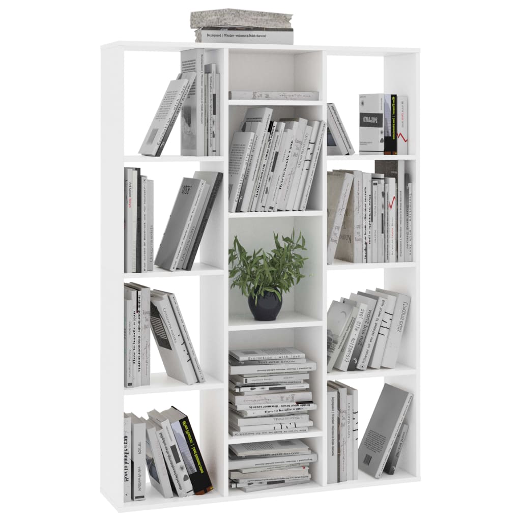 Room Divider/Book Cabinet White 100x24x140 cm Engineered Wood