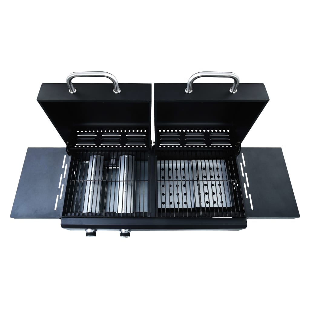 Gas Charcoal Combo Grill with 3 Burners