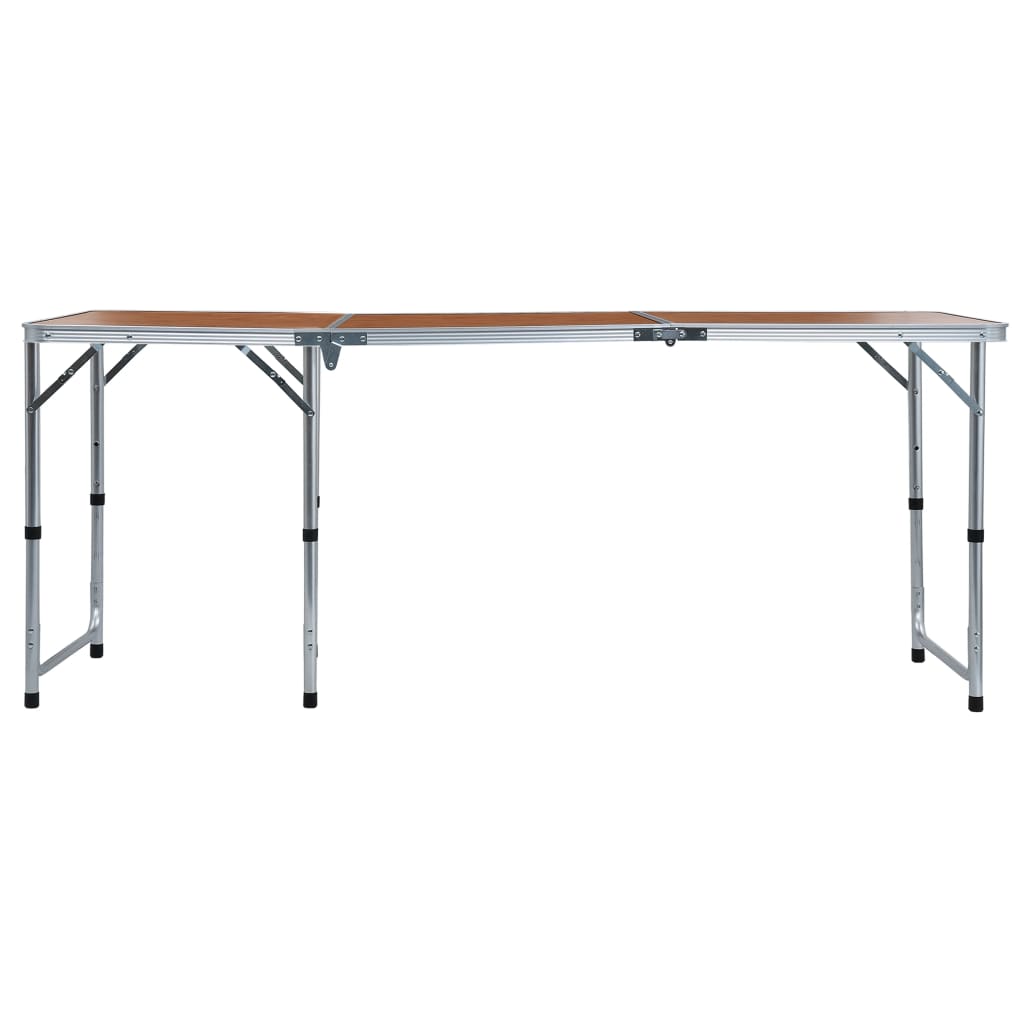 Foldable Camping Table Aluminium 180x60 cm