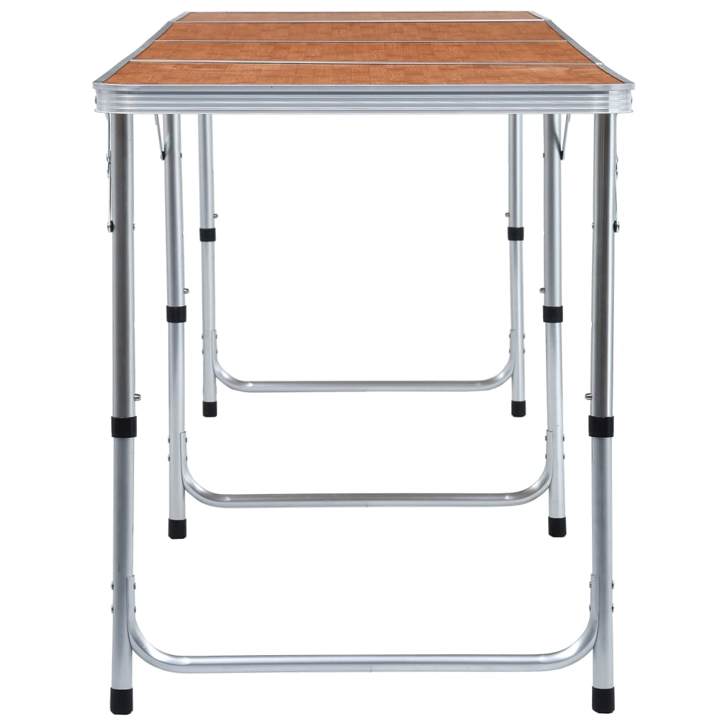 Foldable Camping Table Aluminium 240x60 cm