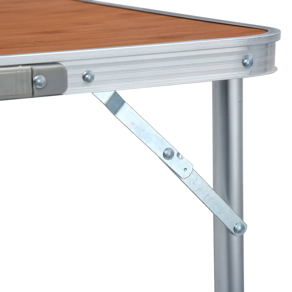 Foldable Camping Table Aluminium 240x60 cm