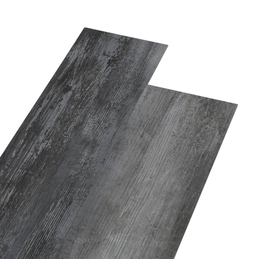 PVC Flooring Planks 4.46 m² 3 mm Self-adhesive Shiny Grey
