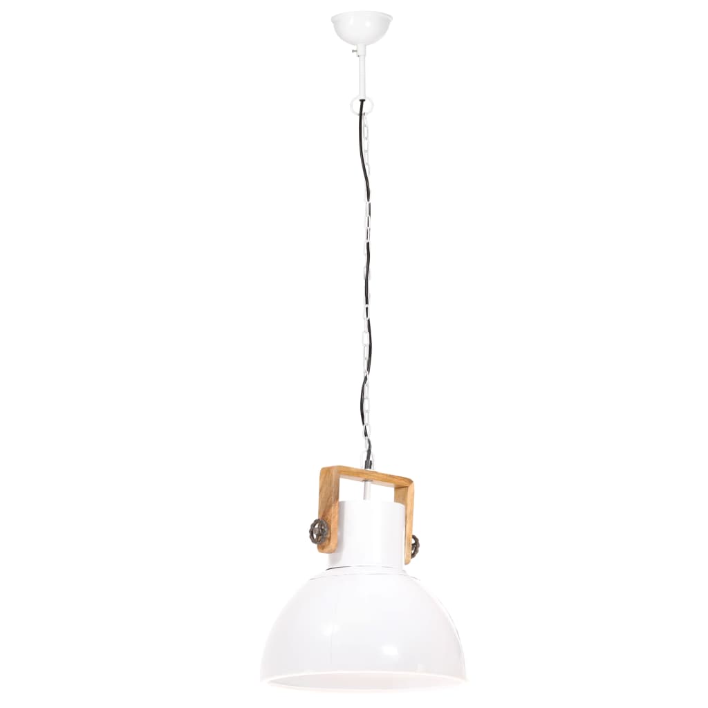 Industrial Hanging Lamp 25 W White Round 40 cm E27