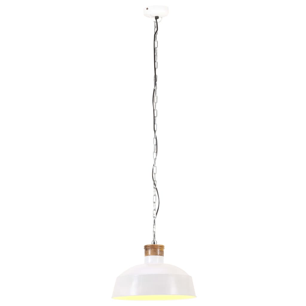 Industrial Hanging Lamp 58 cm White E27