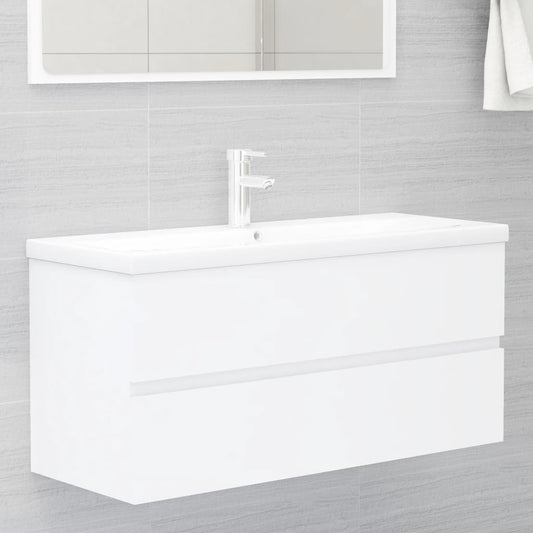 Sink Cabinet White 100x38.5x45 cm Engineered Wood