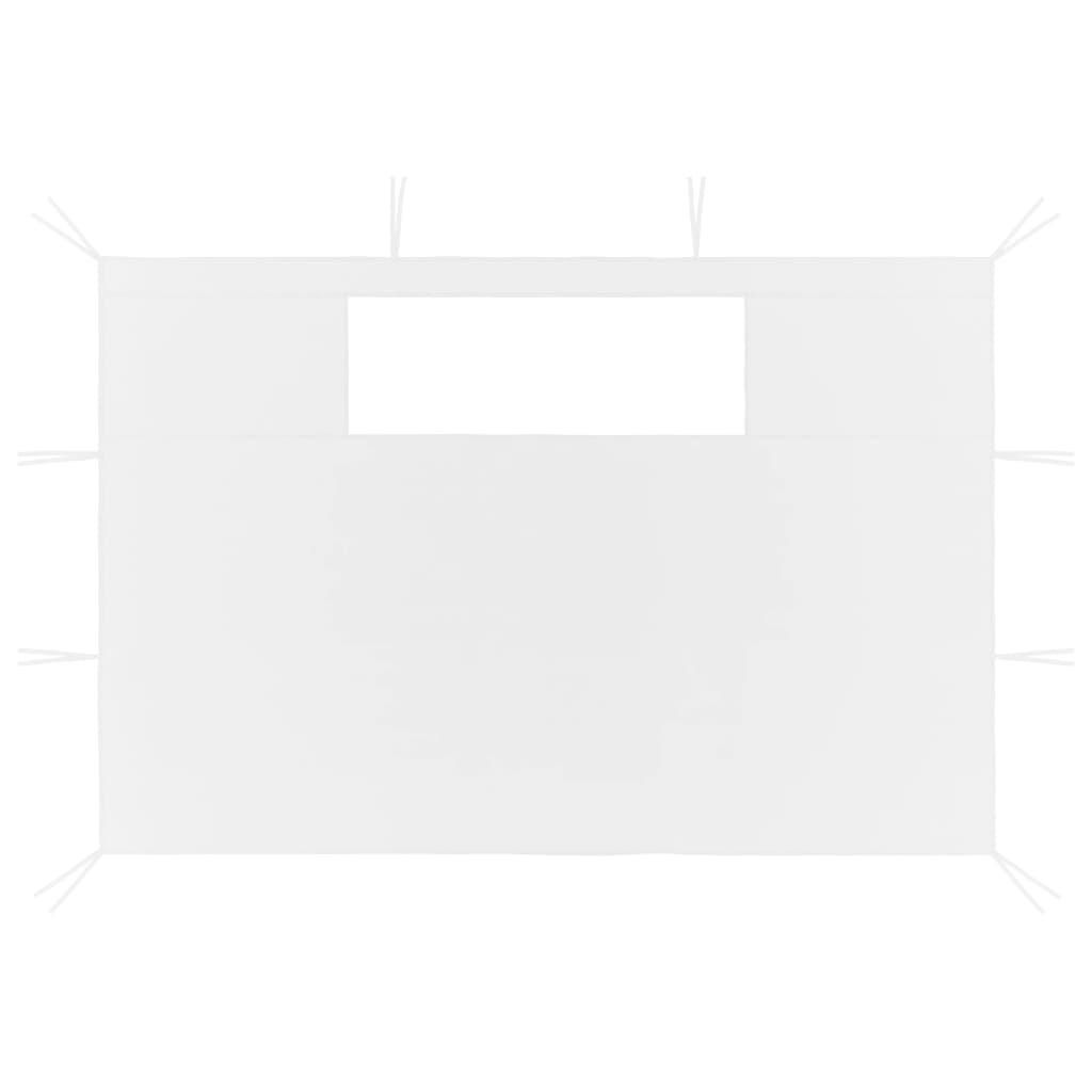 Gazebo Sidewalls with Windows 2 pcs White
