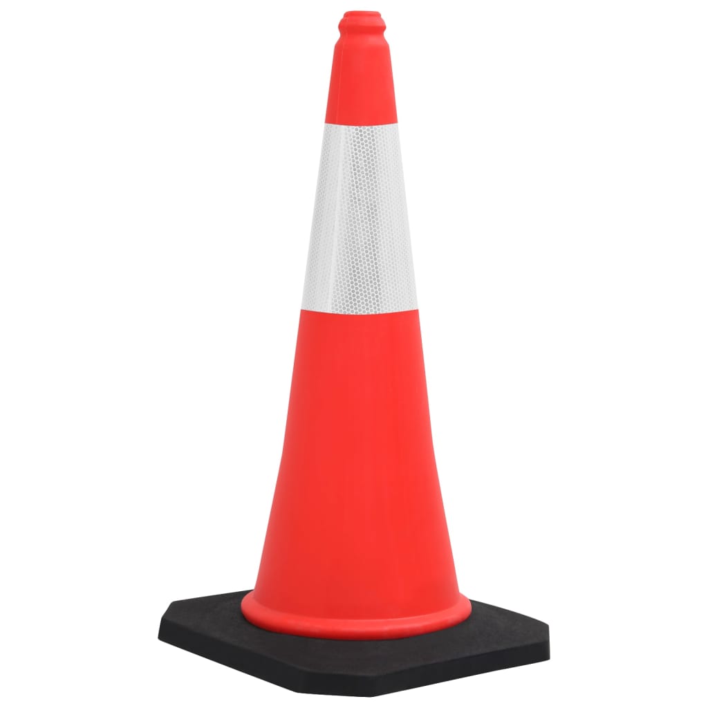 Reflective Traffic Cones with Heavy Bases 4 pcs 75 cm