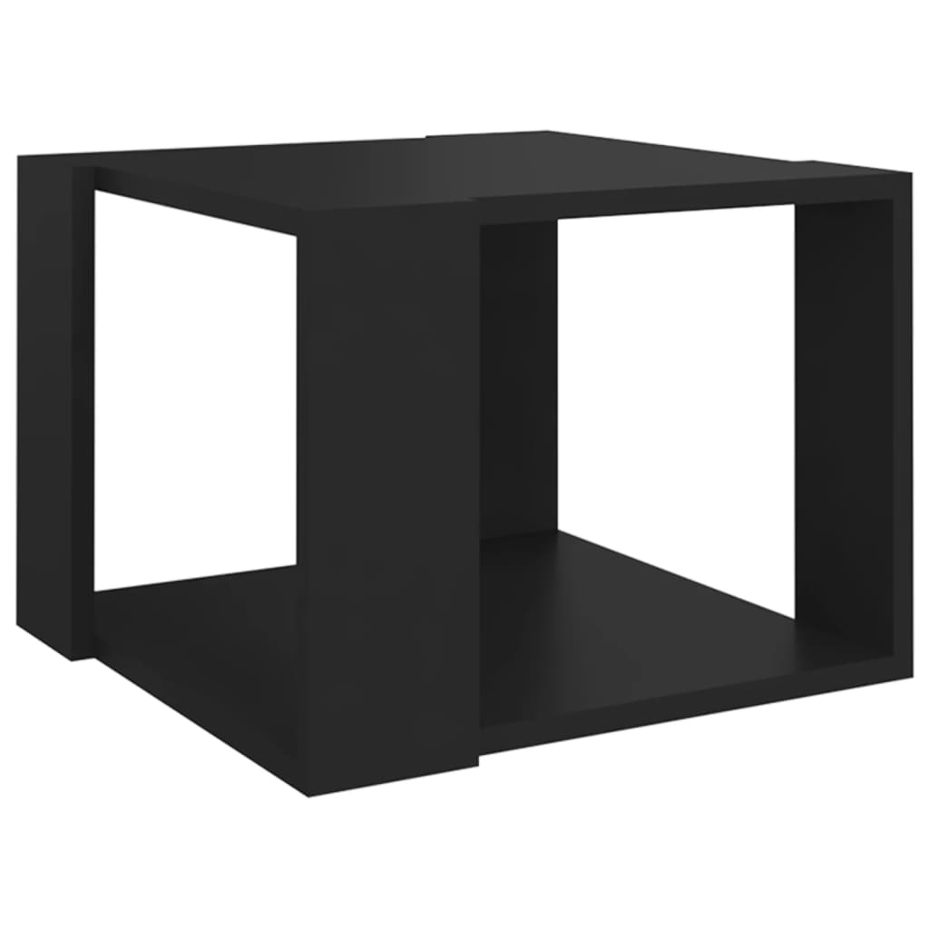 Coffee Table Black 40x40x30 cm Engineered Wood