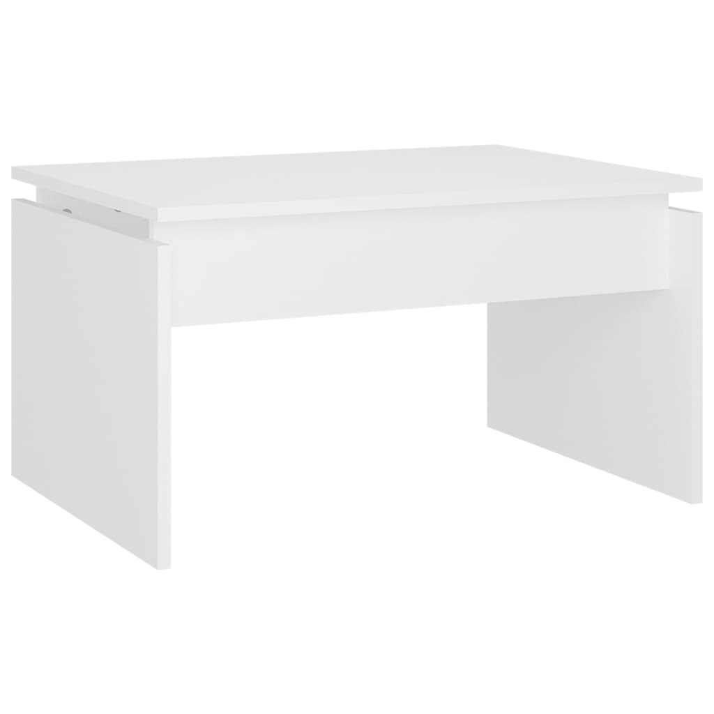 Coffee Table White 68x50x38 cm Engineered Wood