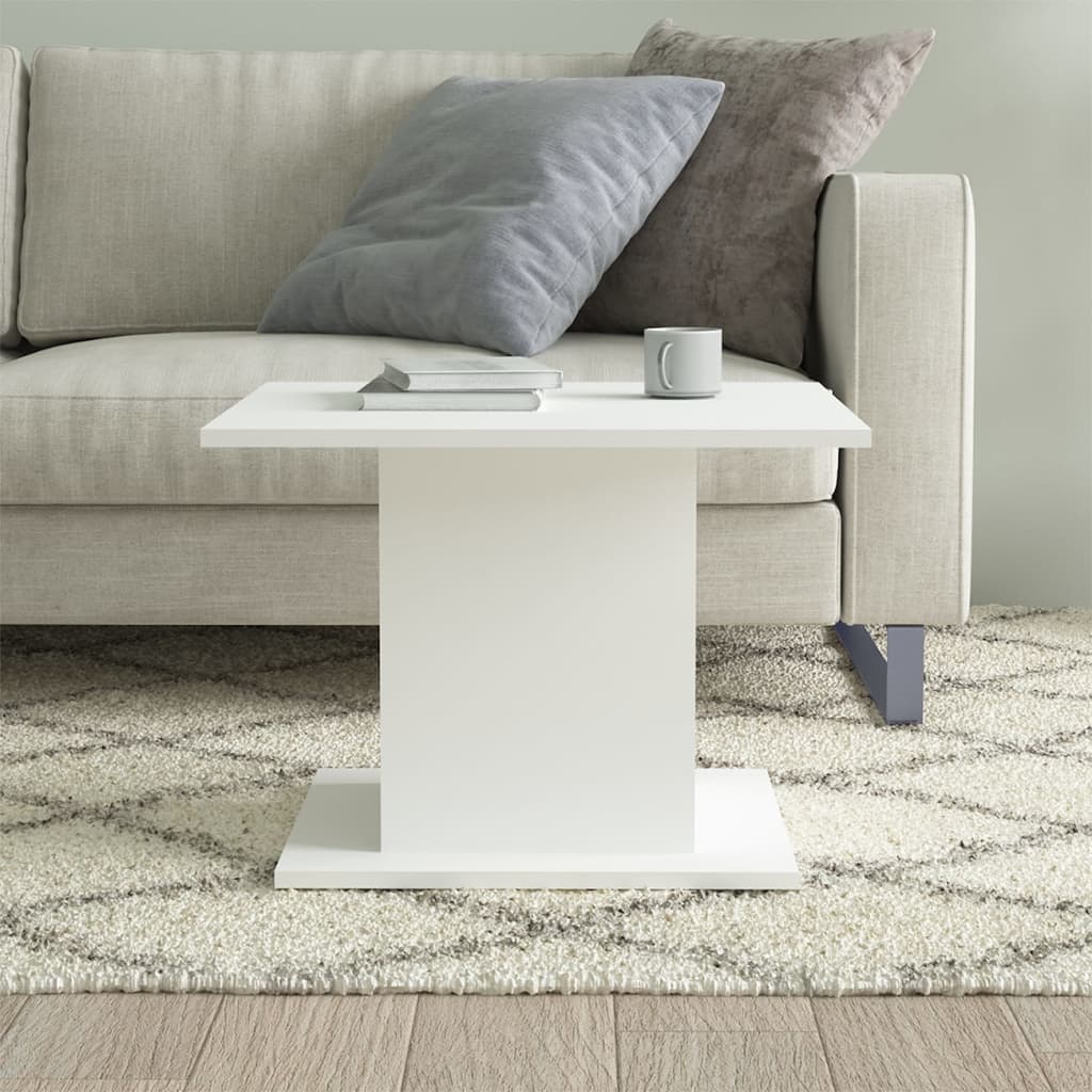 Coffee Table White 55.5x55.5x40 cm Engineered Wood