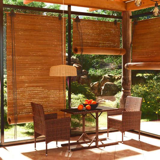 3 Piece Garden Dining Set Poly Rattan and Tempered Glass Brown